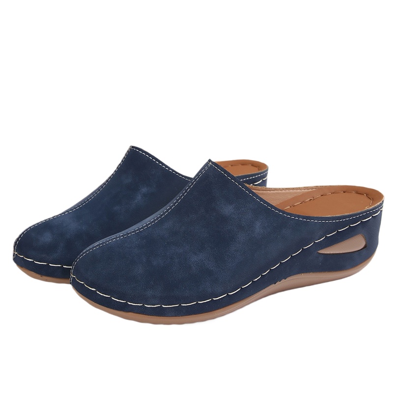 Women'S Shoes With Arch Support - Женские повседневные мюли на танкетке с
