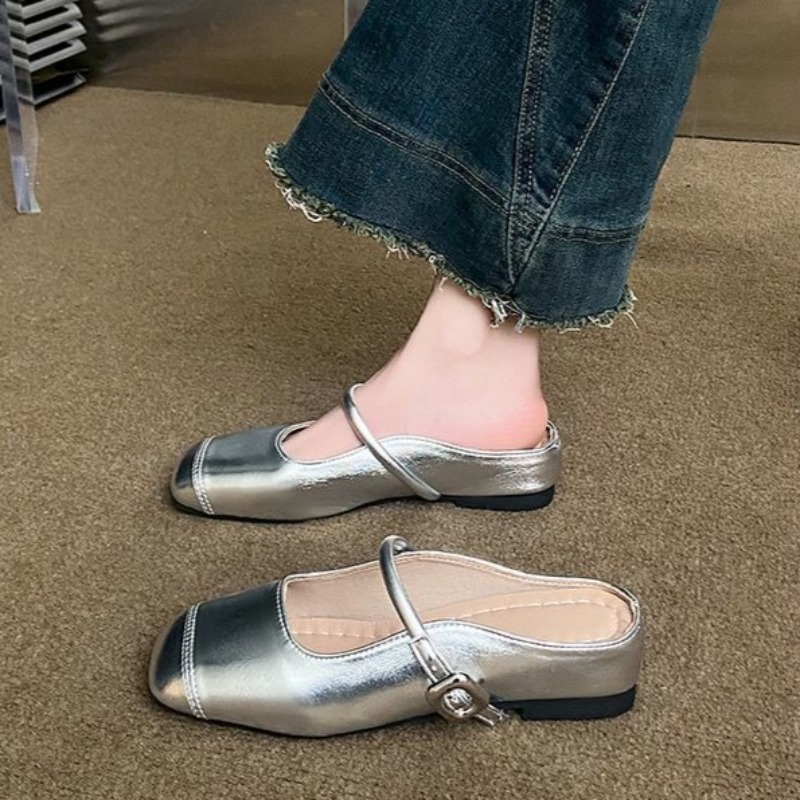 Slip On Mule Flat - Французские мюли с закрытым носком для