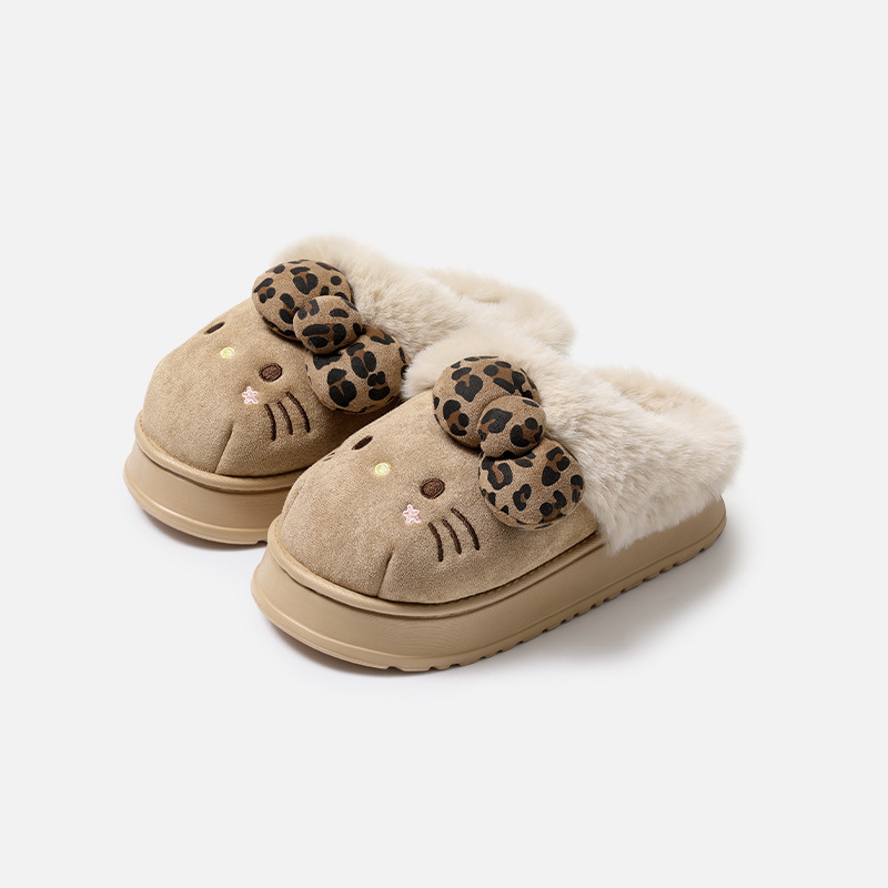 Women'S Shoes Y2K - Тапочки на платформе Y2K с леопардовым