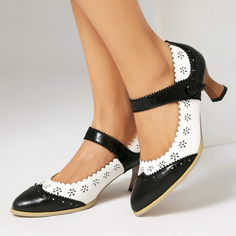 Women'S Xti Shoes - Женские двухцветные туфли Мэри Джейн с
