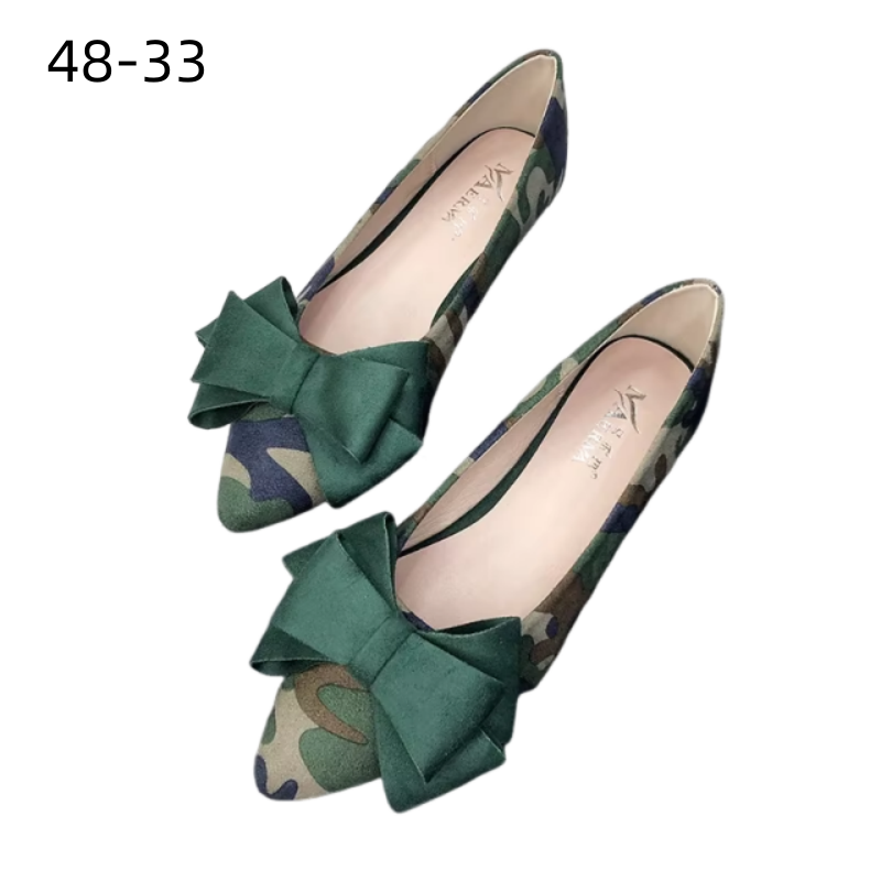 Women'S Shoes For Wide Feet - Женские камуфляжные туфли на плоской подошве