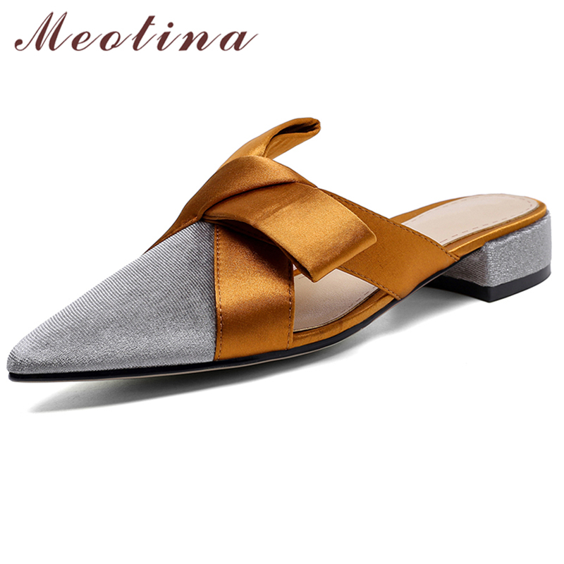 Slip On Mule Flat - Мюли Meotina женские с заостренным носком,