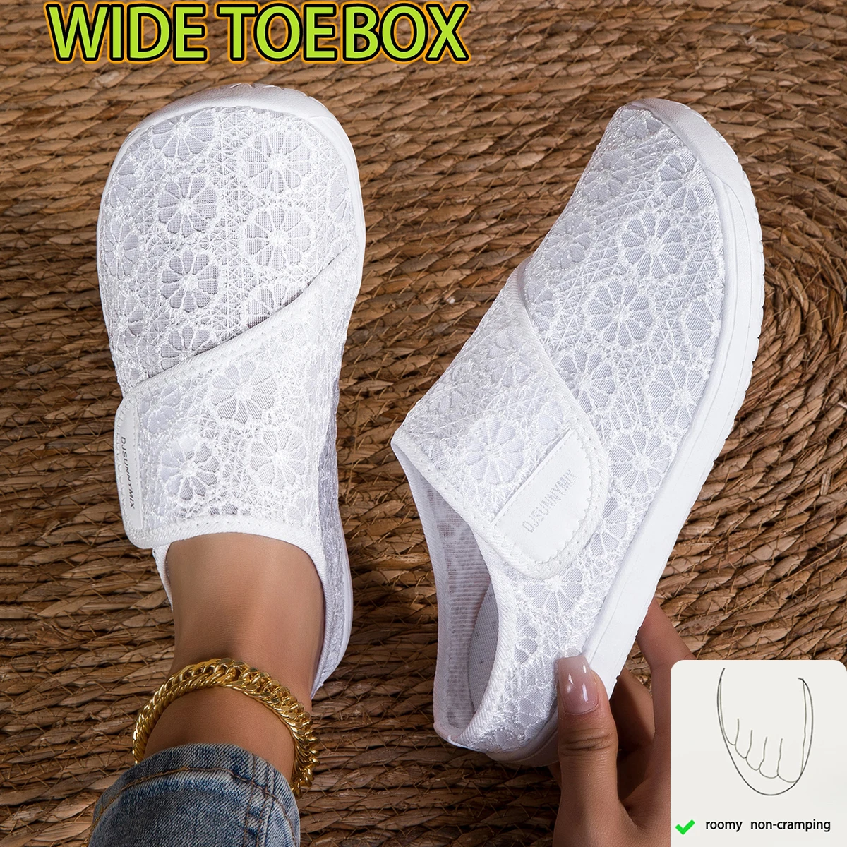 Women'S Shoes For Wide Feet - DJSUNNYMIX Летние повседневные ортопедические туфли для