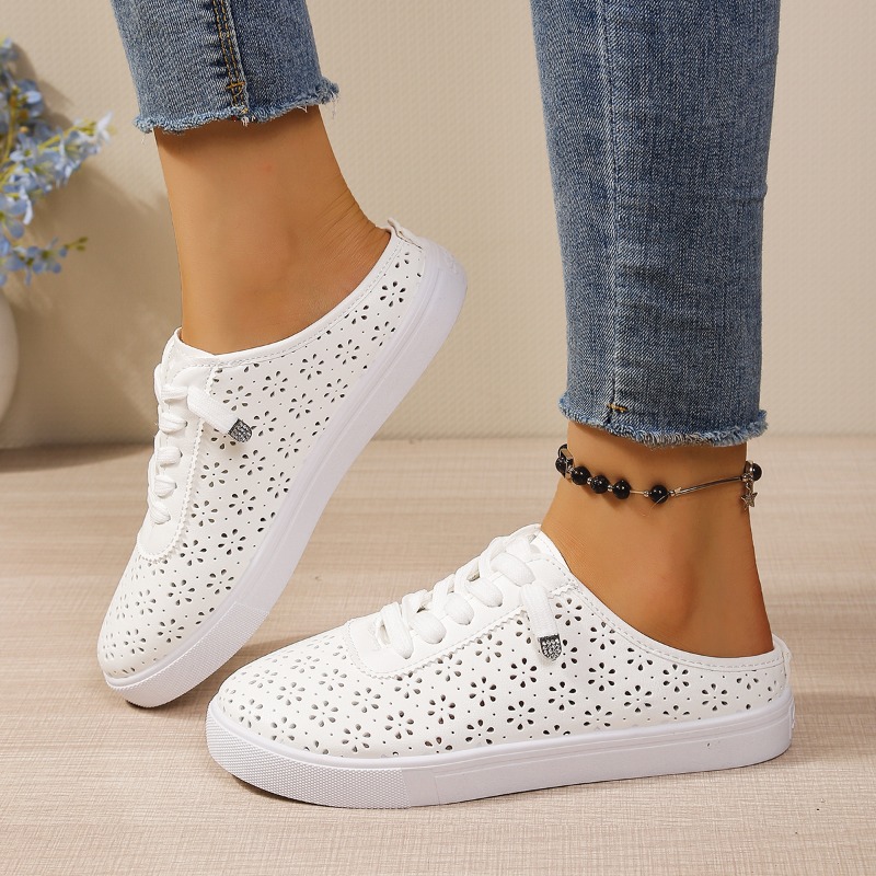 Slip On Mule Flat - Женские летние уличные повседневные туфли-мюли с