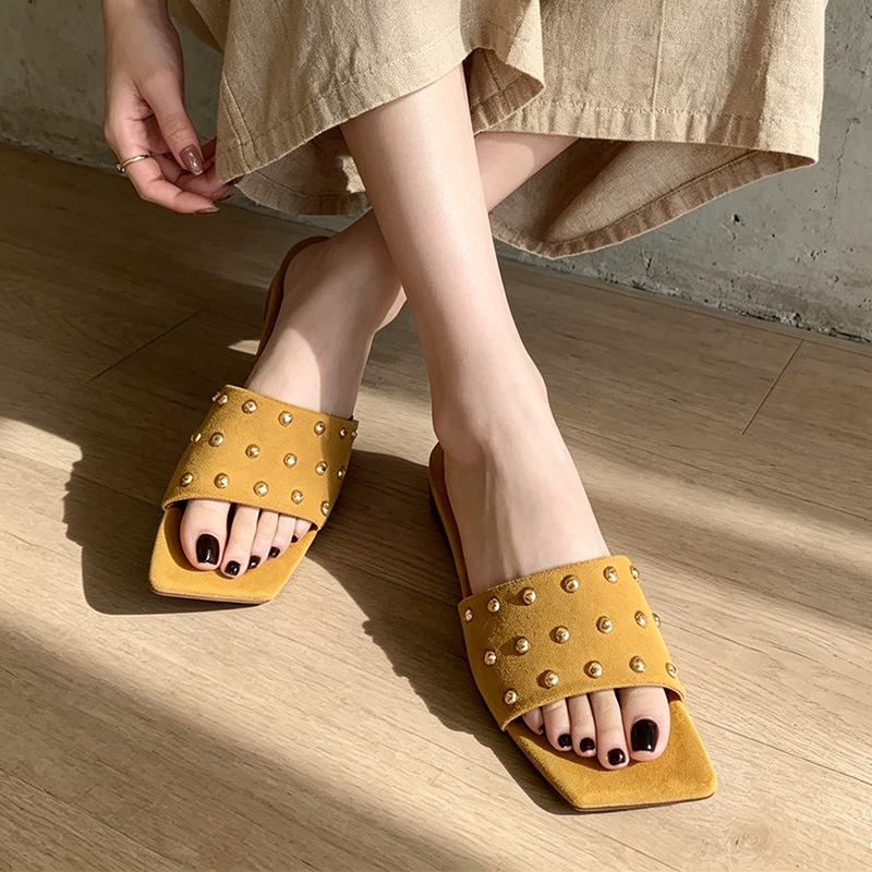 Женские шлепанцы с квадратным  – обзор и цена Women Shoes Size 7
