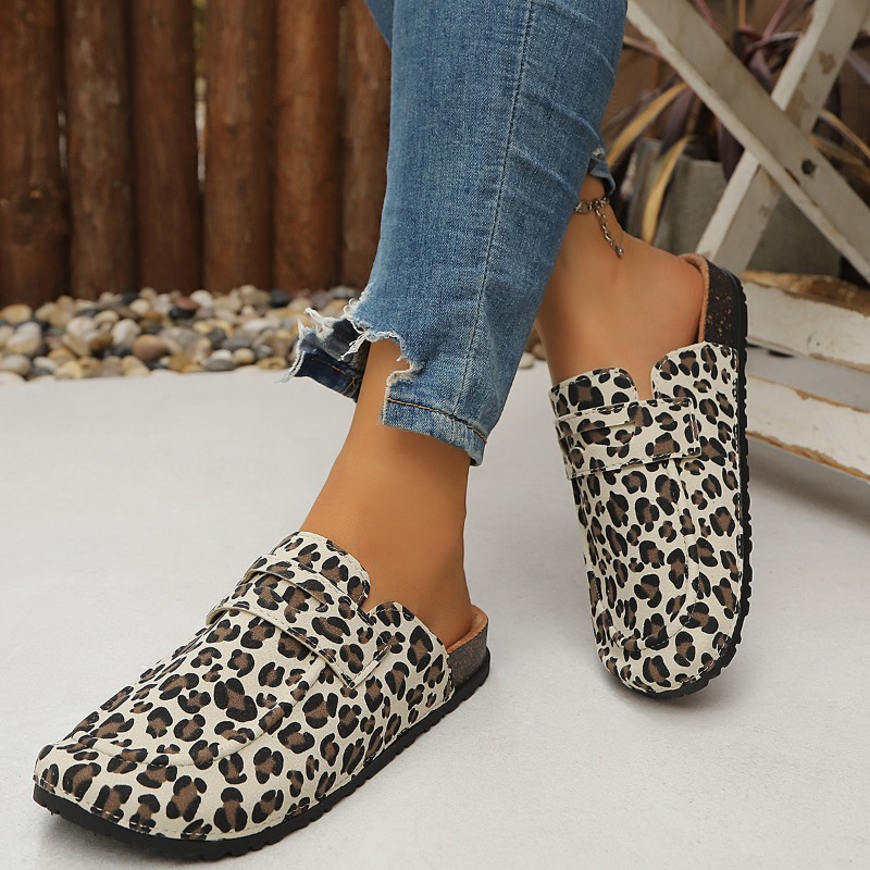 Женские мюли с леопардовым при – обзор и цена Slip On Mule Flat