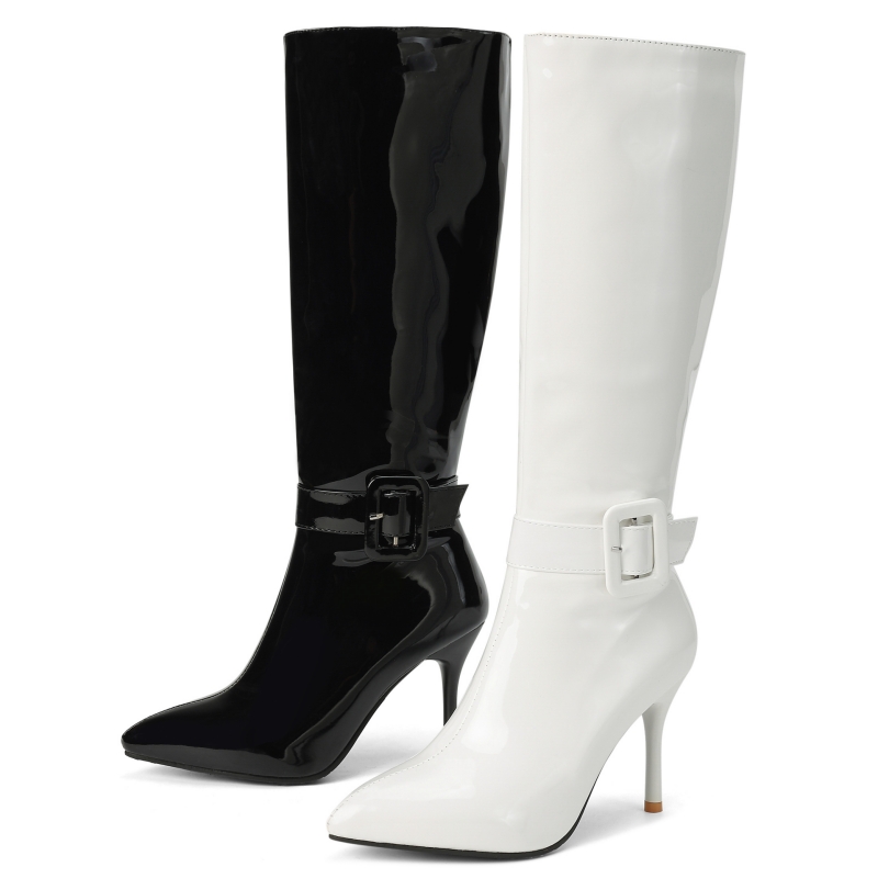 Черно-белые сапоги до колена д – обзор и цена Women Shoes Size 7