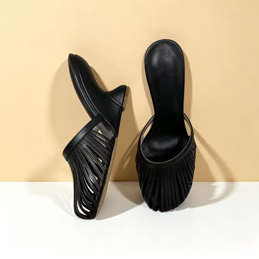 Летние женские мюли 2026 с мет – обзор и цена Metallic Heel Sandal
