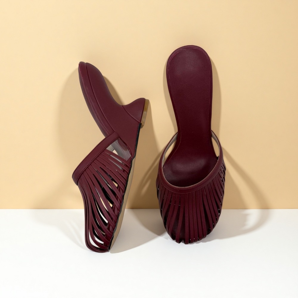 Летние женские мюли 2026 с мет – обзор и цена Metallic Heel Sandal