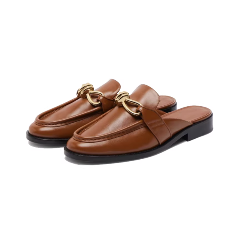 Женские полутапочки с металлич – обзор и цена Slip On Mule Flat