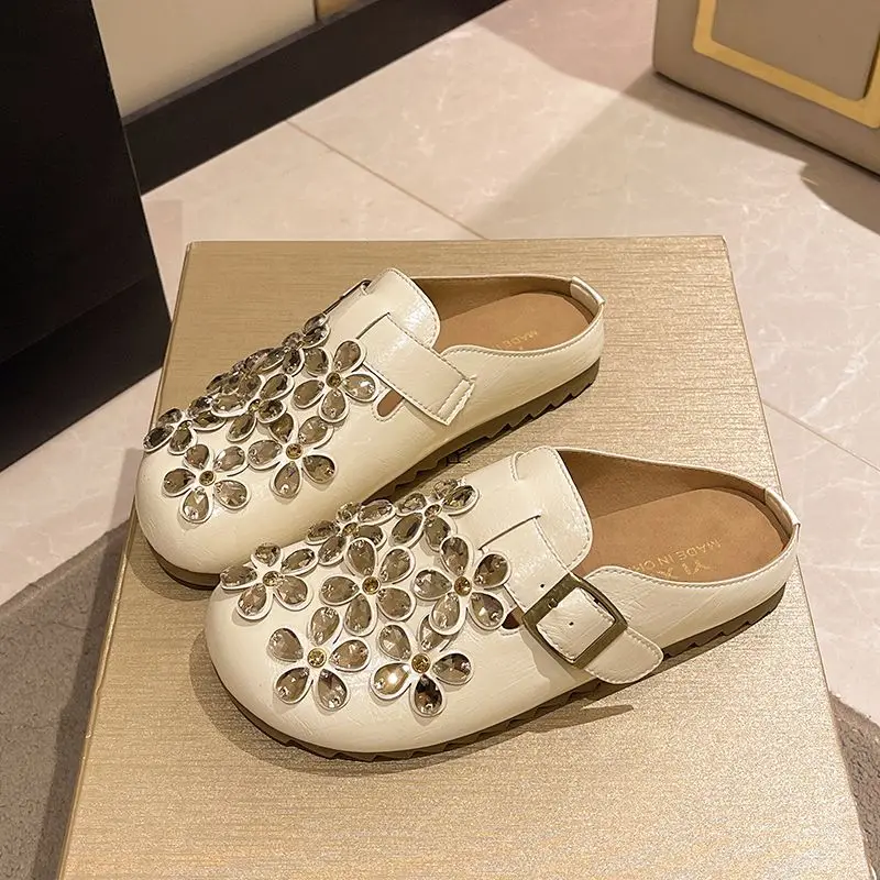 Женские мюли-сабо с цветочным  – обзор и цена Slip On Mule Flat