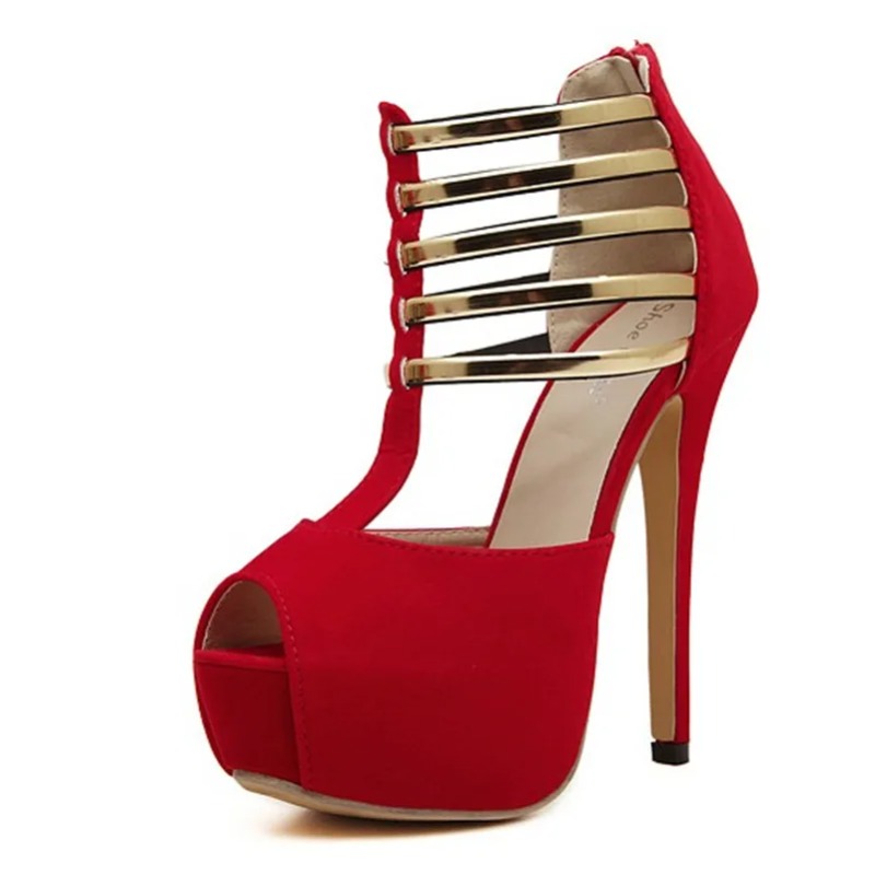 Женские туфли на платформе 13  – обзор и цена Metallic Heel Sandal