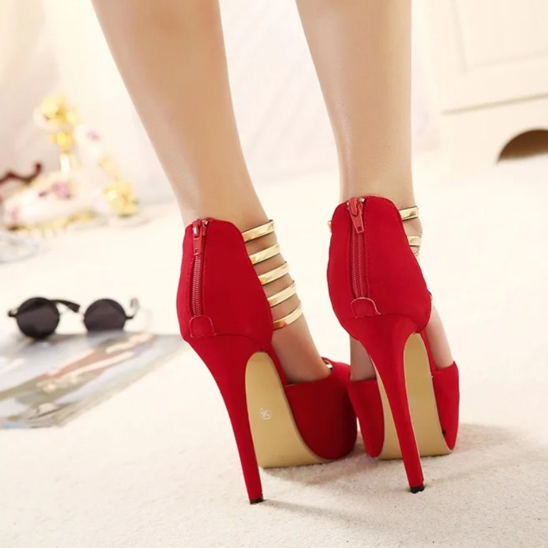 Женские туфли на платформе 13  – обзор и цена Metallic Heel Sandal