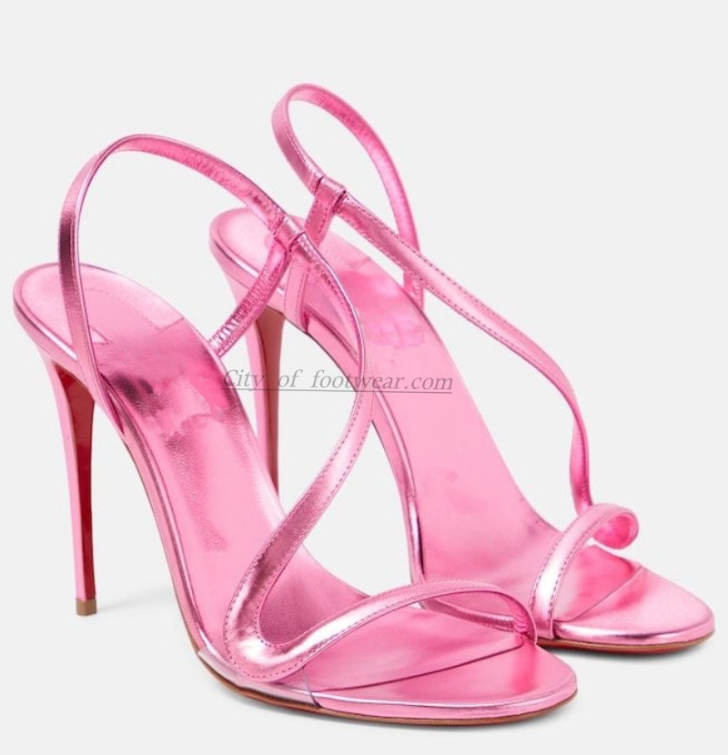 Сексуальные золотые кожаные бо – обзор и цена Metallic Heel Sandal